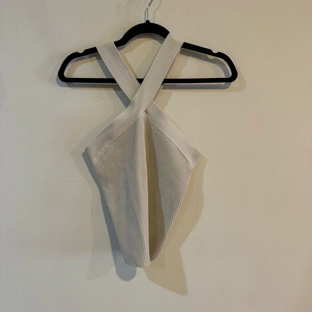 Babaton Sculpt Knit Criss Cross Tank - Picture 2 of 5